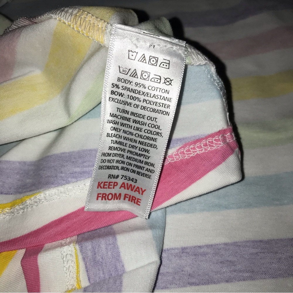 Tommy Bahama Rainbow 3D Rainbow Dress With Matching Hair Bow NWT - Picture 3 of 6